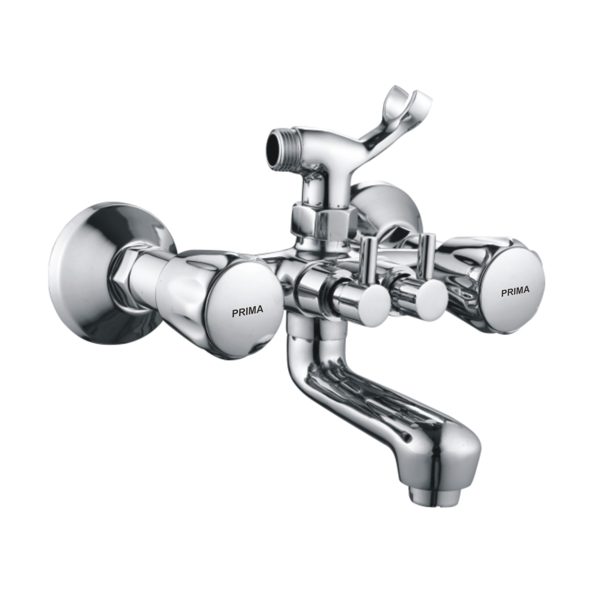 C.P Wall Mixer  with Tele Shower & Flex Tube 1.5m 